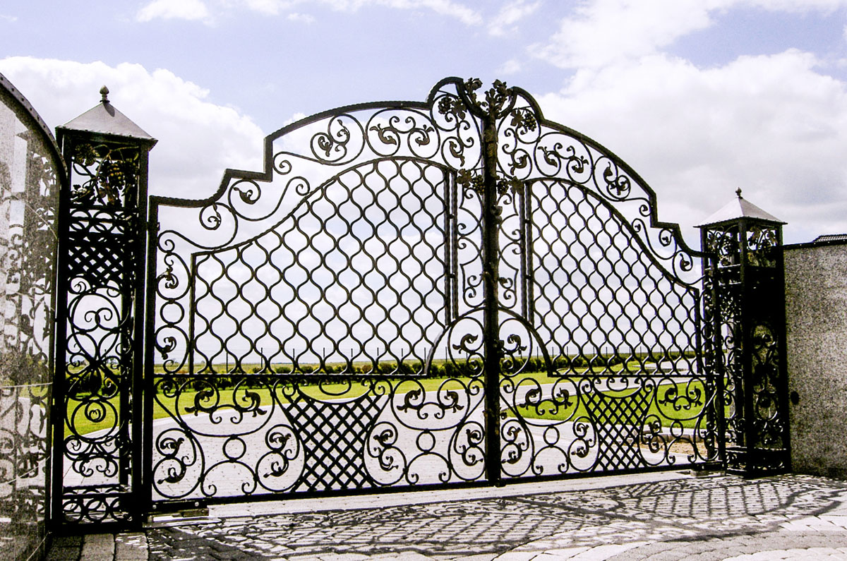 Palais ogrodzenie kute brama