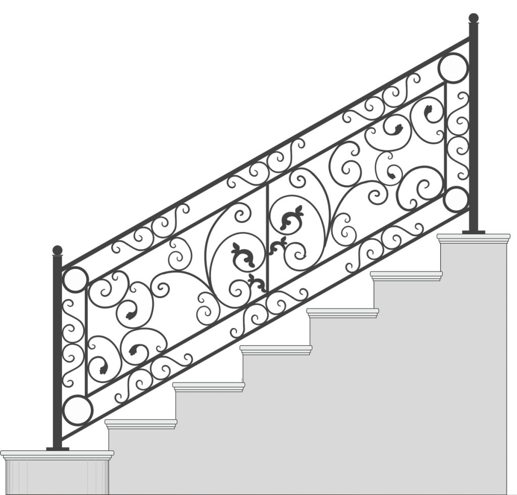 Pianta balustrady schodowe